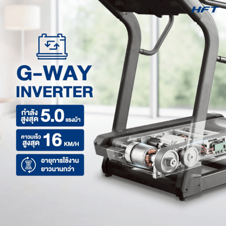 ลู่วิ่งไฟฟ้า HOMEFITTOOLS DC 5.0 HP รุ่น EVEREST INCLINE PRIME_6